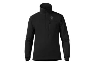 Image of Black Diamond Solution 1/4 Zip Jacket - Men's-Onyx-Small