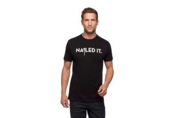 Image of Black Diamond SS Nailed It Tee - Mens, Black, Medium, AP7300670002MED1