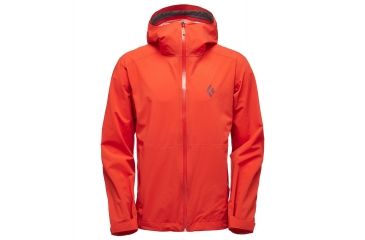 Image of Black Diamond StormLine Stretch Mens Rain Jackets, Picante, Extra Large, APCDT0813XLG1