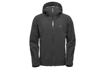Image of Black Diamond Stormline Stretch Rain Shell Jacket - Men, Black, Small, APCDT0015SML1