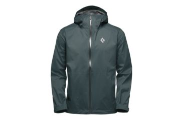Image of Black Diamond Stormline Stretch Rain Shell Jacket - Men, Deep Forest, Extra Small, APCDT03003XSM1