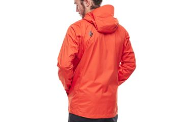 Image of Black Diamond Stormline Stretch Rain Shell Jacket - Mens, Hyper Red, Large, APCDT06002LRG1