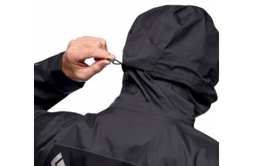 Image of Black Diamond Stormline Stretch Rain Shell - Mens, Black/Carbon, Small, APCDT09150SML1