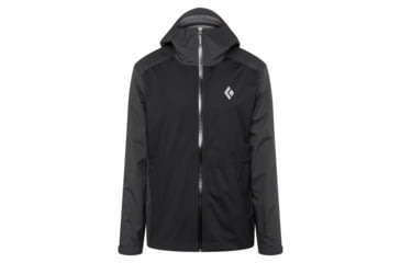 Image of Black Diamond Stormline Stretch Rain Shell - Mens, Black/Carbon, Small, APCDT09150SML1