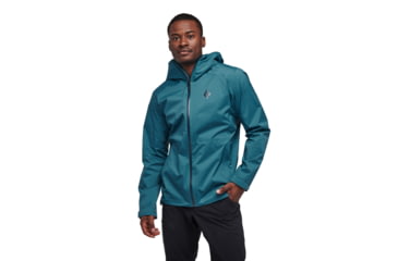 Image of Black Diamond Stormline Stretch Rain Shell - Mens, Creek Blue, Small, APCDT04064SML1