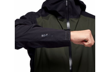 Image of Black Diamond Stormline Stretch Rain Shell - Mens, Cypress/Black, Medium, APCDT09158MED1