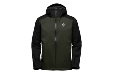 Image of Black Diamond Stormline Stretch Rain Shell - Mens, Cypress/Black, Medium, APCDT09158MED1
