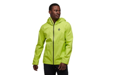 Image of Black Diamond Stormline Stretch Rain Shell - Mens, Optical Yellow, Medium, APCDT07021MED1