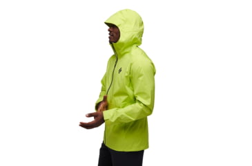 Image of Black Diamond Stormline Stretch Rain Shell - Mens, Optical Yellow, Medium, APCDT07021MED1