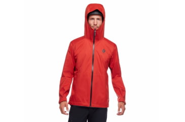 Image of Black Diamond Stormline Stretch Rain Shell - Mens, Red Rock, Extra Small, APCDT06019XSM1