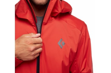 Image of Black Diamond Stormline Stretch Rain Shell - Mens, Red Rock, Extra Small, APCDT06019XSM1