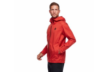 Image of Black Diamond Stormline Stretch Rain Shell - Mens, Red Rock, Extra Small, APCDT06019XSM1