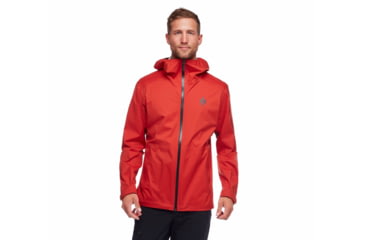 Image of Black Diamond Stormline Stretch Rain Shell - Mens, Red Rock, Extra Small, APCDT06019XSM1
