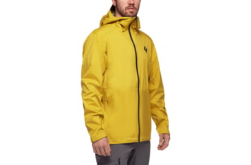 Image of Black Diamond StormLine Stretch Rain Shell - Mens, Sulphur, Extra Small, APCDT07006XSM1