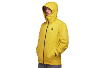 Image of Black Diamond StormLine Stretch Rain Shell - Mens, Sulphur, Extra Small, APCDT07006XSM1