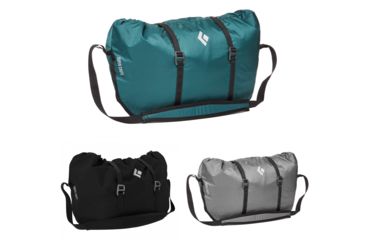 Image of Black Diamond Super Chute Rope Bag, Adriatic, Black, Nickel