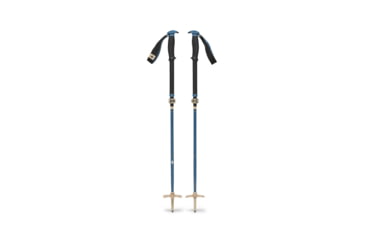 Image of Black Diamond Traverse Compactor Ski Poles, Creek Blue, 125 cm, BD11161340641251