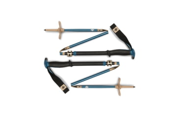 Image of Black Diamond Traverse Compactor Ski Poles, Creek Blue, 125 cm, BD11161340641251