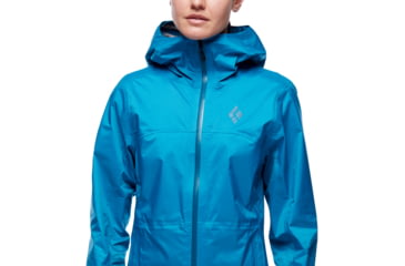 Image of Black Diamond Treeline Rain Shell - Womens, Azul, Extra Small, AP7450094004XSM1
