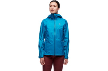 Image of Black Diamond Treeline Rain Shell - Womens, Azul, Extra Small, AP7450094004XSM1
