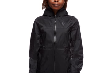 Image of Black Diamond Treeline Rain Shell - Womens, Black, Large, AP7450090002LRG1