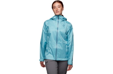 Image of Black Diamond Treeline Rain Shell - Womens, Coastal Blue, Large, AP7450094054LRG1