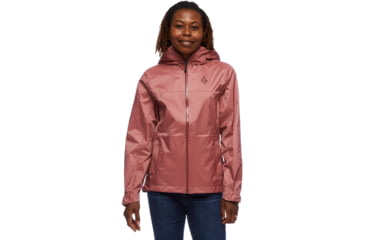 Image of Black Diamond Treeline Rain Shell - Womens, Rosewood, Extra Small, AP7450096027XSM1
