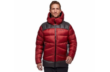 Image of Black Diamond Vision Down Parka - Mens, Dark Crimson/Anthracite, Small, AP7461209161SML1
