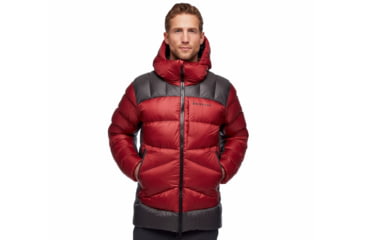 Image of Black Diamond Vision Down Parka - Mens, Dark Crimson/Anthracite, Small, AP7461209161SML1