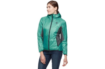 Image of Black Diamond Vision Hybrid Hoody - Womens, Dark Patina, Small, AP7440464050SML1