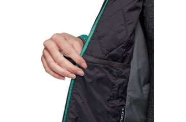 Image of Black Diamond Vision Hybrid Hoody - Womens, Dark Patina, Small, AP7440464050SML1