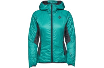 Image of Black Diamond Vision Hybrid Hoody - Womens, Dark Patina, Small, AP7440464050SML1