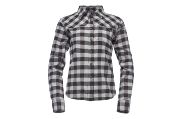 Image of Black Diamond W Spotter Ls Flannel Shirt - Womens, Limestone-Ash Plaid, Medium, AP7530409089MED1