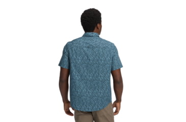 Image of Black Diamond Wingate Short Sleeve Shirt - Mens, Charcoal BD Glyphs, Large, AP7530119666LRG1