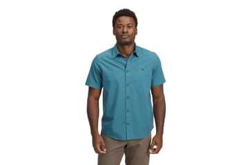 Image of Black Diamond Wingate Short Sleeve Shirt - Mens, Creek Blue, Medium, AP7530114064MED1