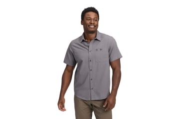 Image of Black Diamond Wingate Short Sleeve Shirt - Mens, Steel Grey, Small, AP7530110034SML1