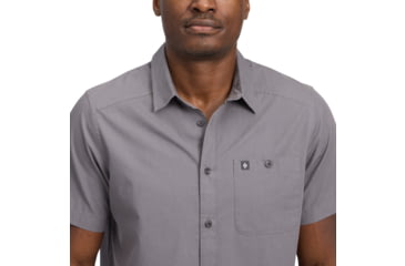 Image of Black Diamond Wingate Short Sleeve Shirt - Mens, Steel Grey, Small, AP7530110034SML1