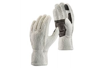 Image of Black Diamond YetiWeight Fleece Gloves, Aluminum, Large, BD801030ALUMLG-1