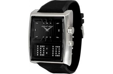 Image of Black Dice Duo Project Men's Watch - SS Case, White/Black Display BLABD-049-01