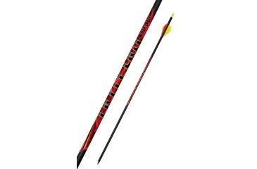 Image of Black Eagle Arrows Outlaw Fletched Arrows - .005in 6 Pack - 300, Black, Yellow, Red, 300 Spine Outl-Fletched-0001