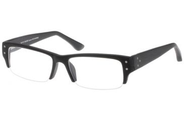 Image of Black Forever Bk582 582 Bifocal Shiny Mat Wood Black Frames
