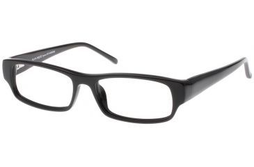 Image of Black Forever Bk586 586 Bifocal Shiny Black Frames 
