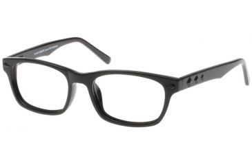 Image of Black Forever Bk591 591 Bifocal Shiny Black Frames Black Crystals