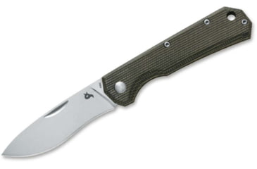 Image of Black Fox Ciol Folding Knife, 2.76in, 440C, Micarta Green Handle, 01FX891