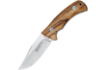 Image of Black Fox Outdoor Fixed Blade Knife, 4 satin finish 440 stainless clip point blade, Zebra wood handle, 02FX139