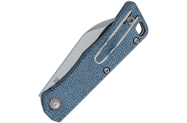 Image of Black Fox Teeny Linerlock Blue Micarta, BF785MIBL