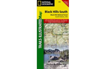 Image of National Geographic Trails Illustrated Maps, Black Hills/windcave N.p. #238, South Dakota, 238