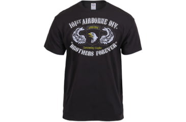 Image of Black Ink Distressed 101st Airborne Division T-Shirt, Mens, Black, Large, 80353-331