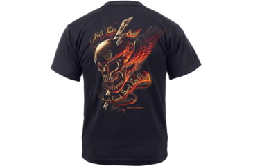 Image of Black Ink Kill Em All T-Shirt, Mens, Black, Large, 80345-473