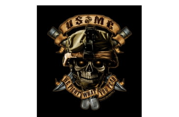 Image of Black Ink U.S.M.C. We Fight What You Fear T-Shirt, Mens, Black, Extra Large, 80420-045